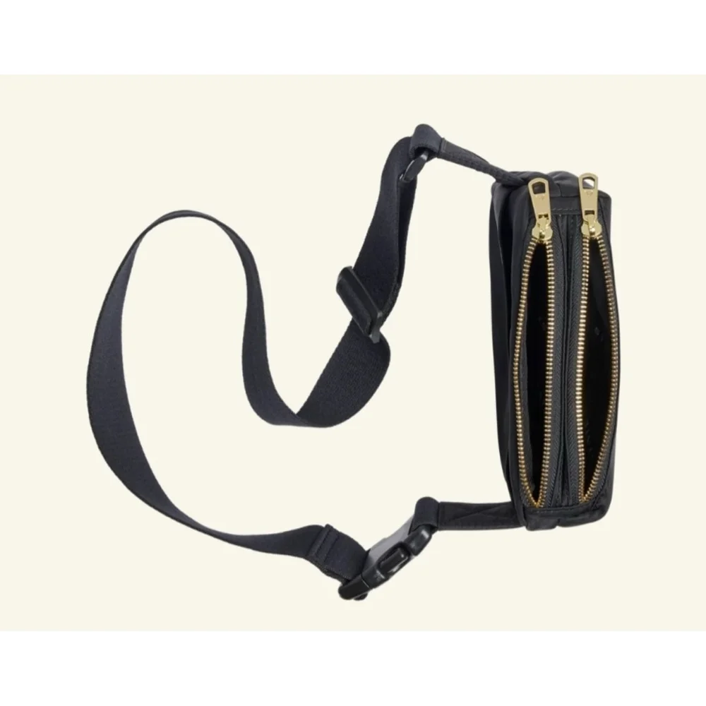 STATE Lorimer Mini Fanny Pack Black Gold Belt Bag NWT - Picture 3 of 4
